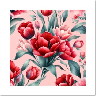 Tulip Flower Posters and Art